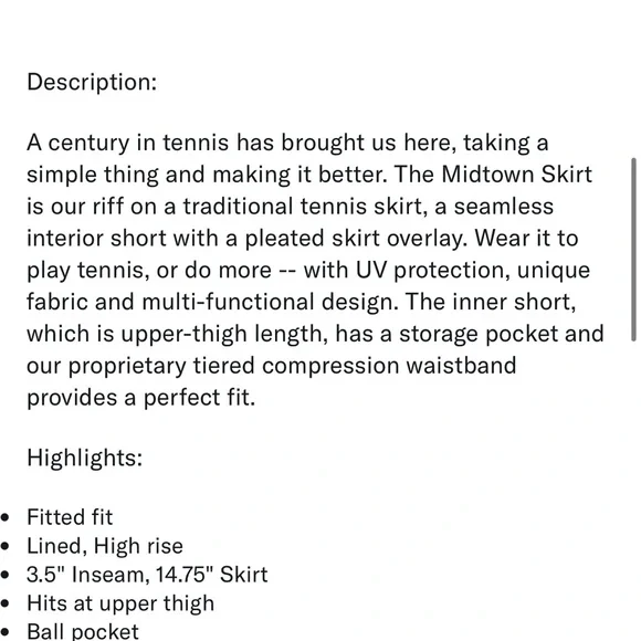 Wilson Midtown Tennis Skort - Picture 9 of 10